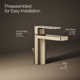 Parallel Single Hole Bathroom Faucet with Drain Assembly