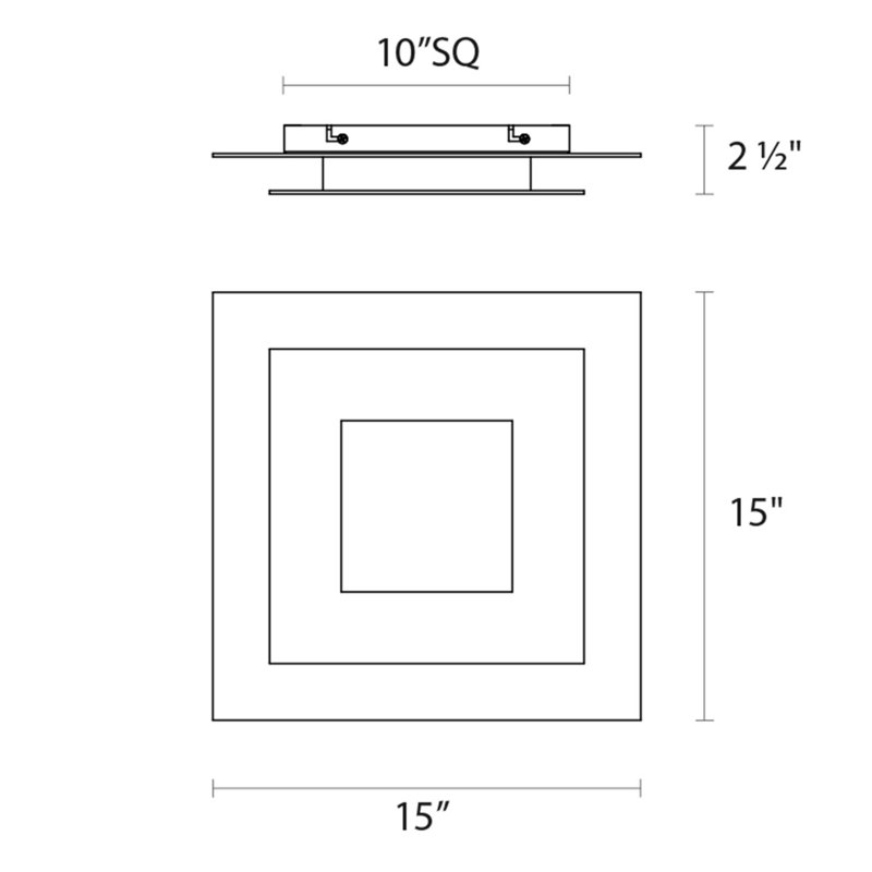 Offset 1 - Light Flush Mount