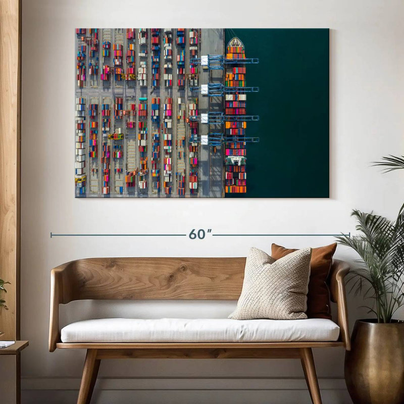 Mehar Seaport From Above, 34" H x 51" W