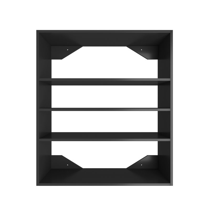 Short Tower Closet Unit Closet System, 36" H x 31.5" W x 14" D, Black