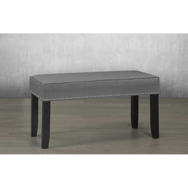Banc rembourré Strongsville, Gris