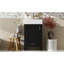 Meuble-lavabo noir 20,03 po avec lavabo en céramique, structure en bois massif, charnières à fermeture en douceur et tiroir pour une meilleure qualité de fabrication, tiroirs, conception à dossier ouvert