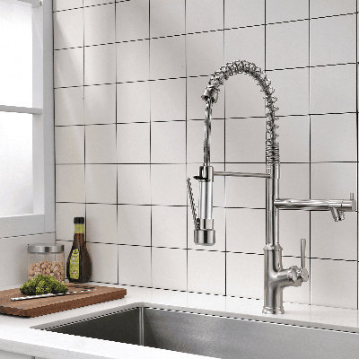 KIKO HOME Pull Down Kitchen Faucet