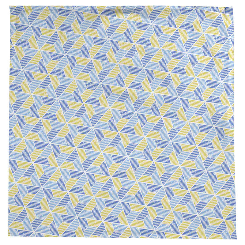 Nappe trapézoïdale Leffel, Bleu / Jaune