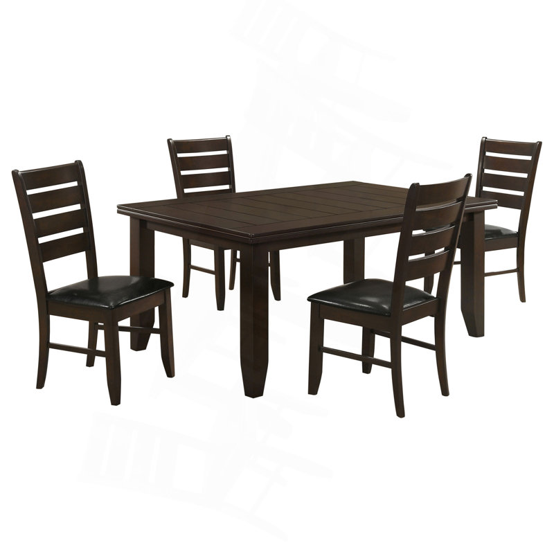 Ensemble de salle à manger Cappuccino, 5 pièces: table, 4 chaises