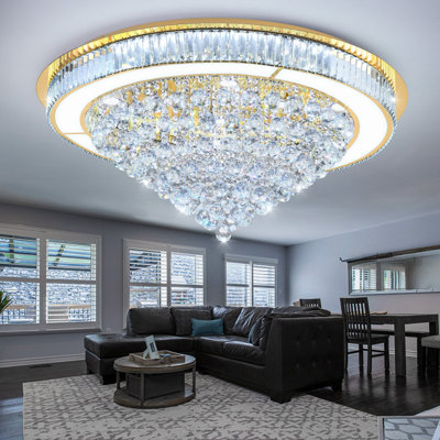 Lustre en cristal Glam doré