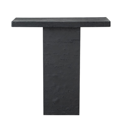 35.5X14x35.5" Rectangular Coffee Table With Pedestal Base