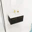 Meuble-lavabo mural 36 po avec lavabo, lavabo en résine à rebords épais, ensemble KD-44009890