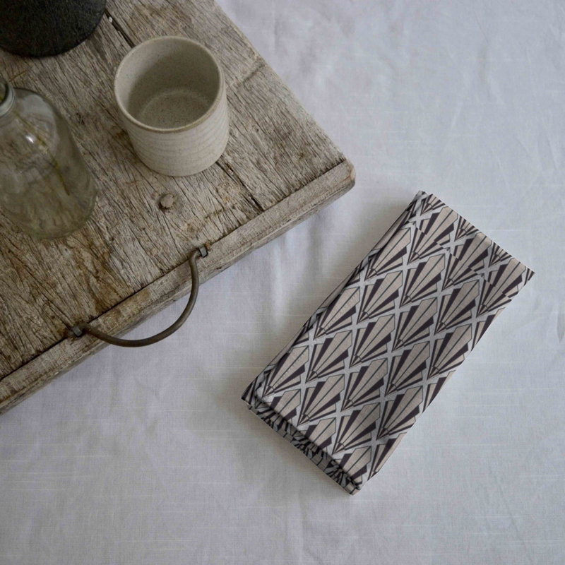 Byrnece 100% Cotton Geometric Square Napkin