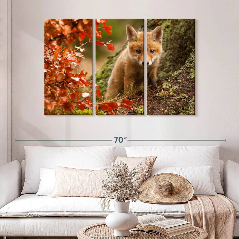 Fox Pup, 32" H x 50" W