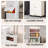 15.75" Side Wide 4-layers Flip Open Storage Box With Wheels, Movable Storage Cabinet, Kitchen Shelf, Movable Storage Island, Home Organization, Wardrobe Storage Box