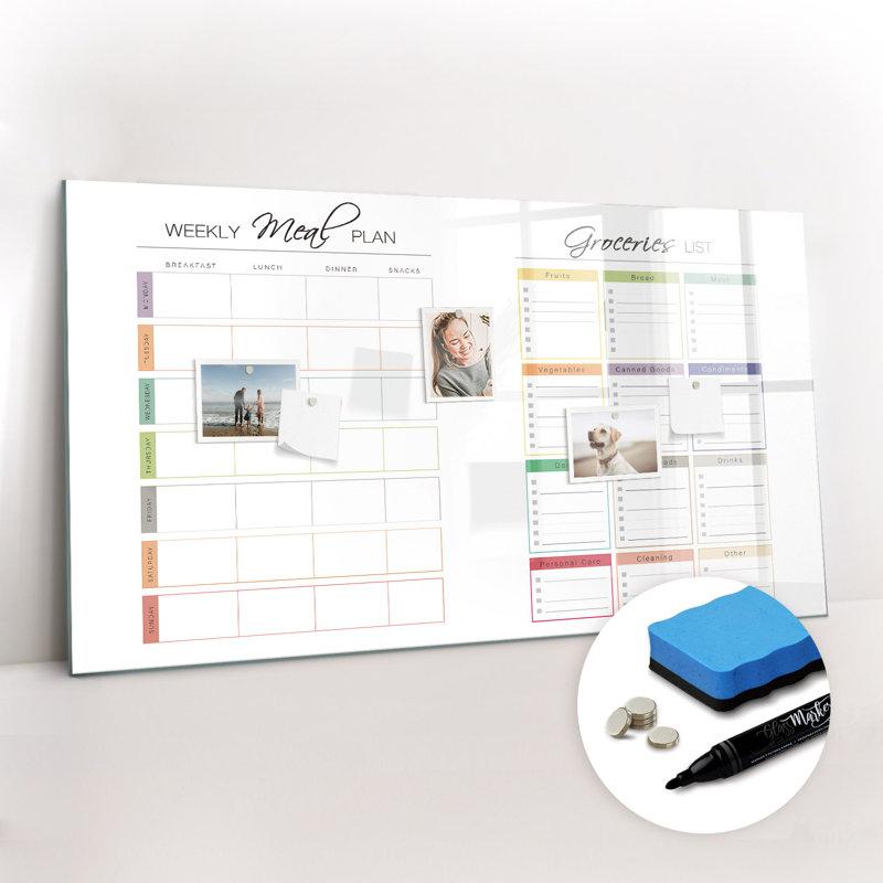 Magnetic Glass Dry Erase Board