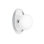 Ensemble de faux boutons Emtek avec bouton ovale en porcelaine Roestte et blanc glacé