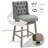 Chewning , 180 Degree Swivel Kitchen Island Stool Dining Room Chairs with Solid Wood Footrests and Button Tufted Design-64663280-64663282-8998610