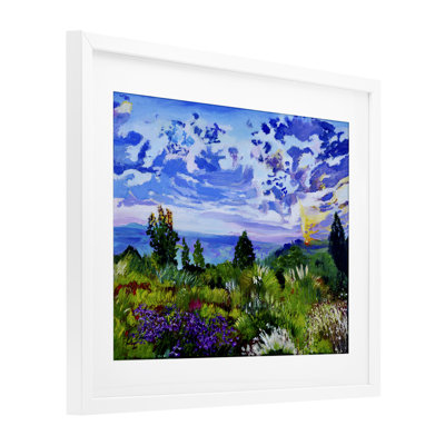 «Distinctive Nature Landscape», reproduction sous verre encadrée, conception par Lee Ann Zirbes