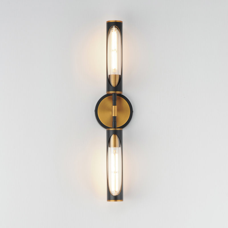 Regent-Bath Vanity, Black/Antique Brass