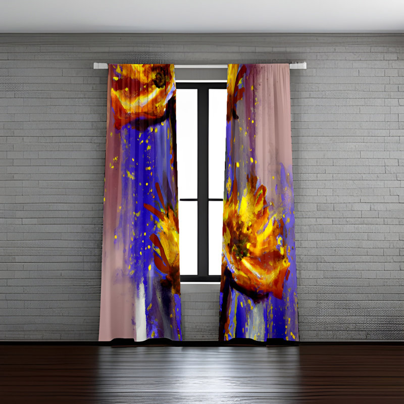 Rideau en polyester Anaiis, L 20 po x L 61 po