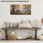 Nature Dreketi - Décoration murale d'automne sur toile pour la maison, peinture de scène de cerf paisible pour chambre à coucher et salon, œuvre d'art encadrée en pin, 12 po x 24 po-1035361501
