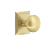 Grandeur Concealed Screw Mechanism Mushroom Knob with Square Rosette