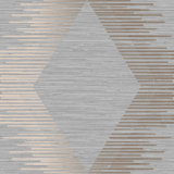 Zen Geometric Metallic Wallpaper Double Roll
