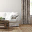 Ensemble de 2 rideaux en coton naturel avec œillets Country Lane Toile-109900587