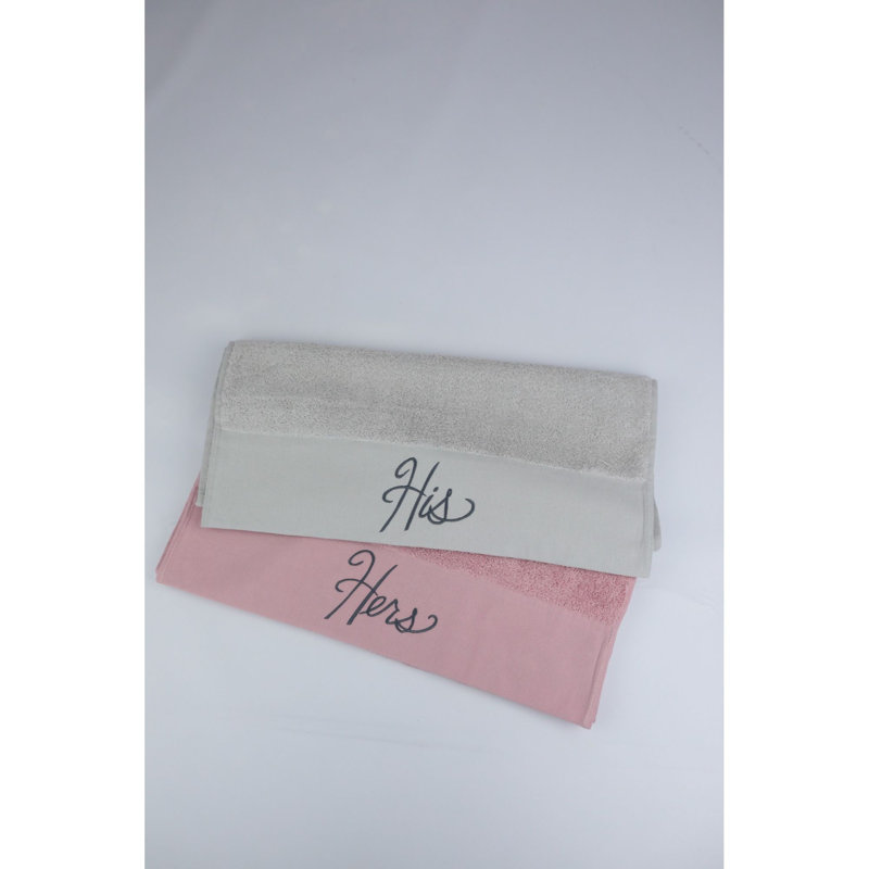 Ensemble de 2 serviettes 100% coton Fratar