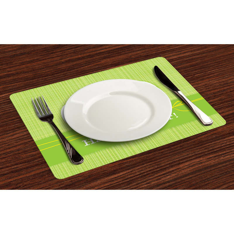 Polyester Abstract Rectangle Placemat