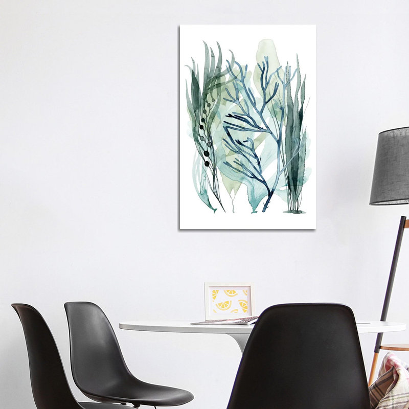 Sea Leaves III by Grace Popp - Wrapped Canvas Painting, 101.6 cm H x 66.04 cm W x 1.91 cm D