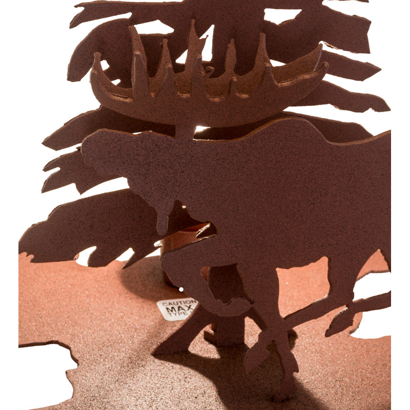 21"H Moose on the Loose Table Lamp, Beige