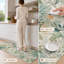 Tapis de cuisine lavables antidérapants à motif floral (ensemble de 3)