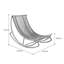 Chaise berçante en métal