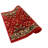 Custom Size Runner Rug Red Oriental Medallion Slip Resistant Backing Low Pile Rug Runners By Feet-1848011169
