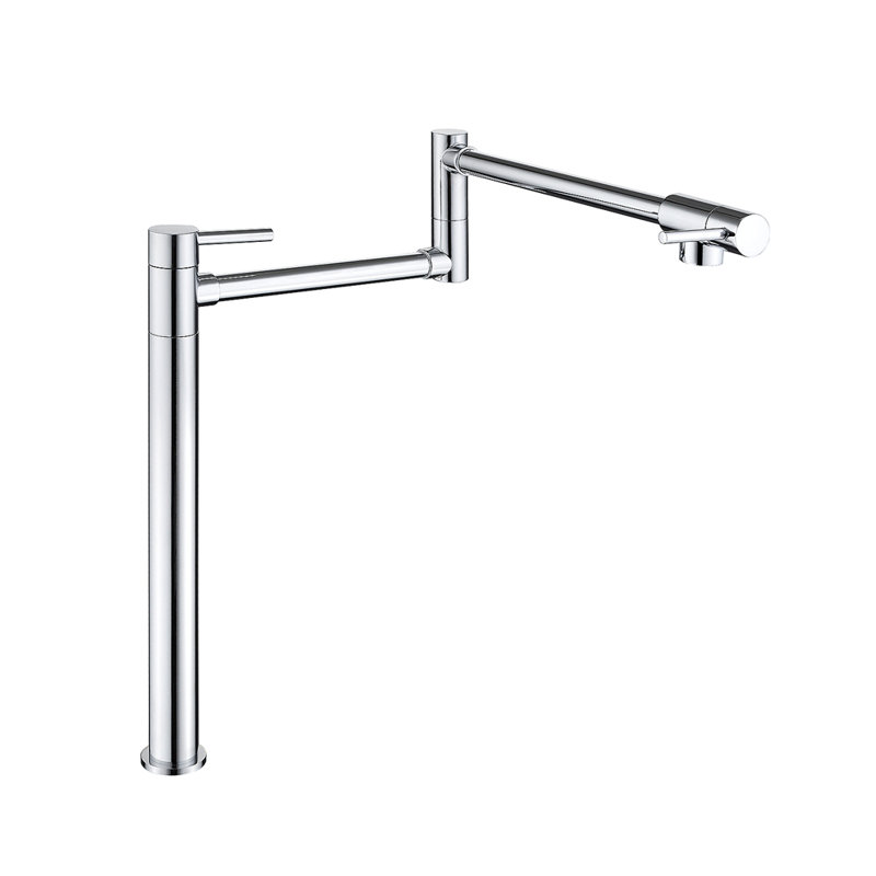 Robinet remplisseur de pot avec tige d'extension, Chrome chrome