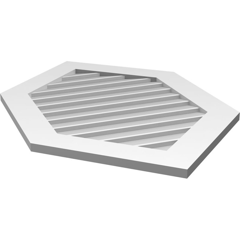 Ventilé vertical à pignon vertical 11/12 po, H 1 po x l 26 po x L 42 po