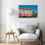 Vibrant Cowgirl Mural Colorful Modern Vibrant Urban Architecture Wall Art Print 1 Piece Wrapped Canvas Wall Art-416651571