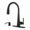 Pull Down Single Handle Kitchen Faucet with Soap Dispenser