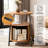 End Tables Set Of 2 & Charging Station, Fluted Accent Side Table With Sliding Door, Mid-century Modern Nightstand Set Of 2 For Small Space, Living Room, Bedroom Sofa Couch-68870801-68871021