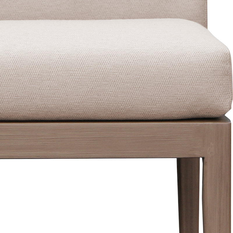 Tabouret de bar d'extérieur Nery, Beige