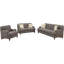 Chaise en tissu avec accoudoirs courbés de style anglais-119116954
