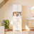 Freestanding Linen Cabinet with 2 Storage Cabinets, 1 Large Drawer & 1 Open Shelf for Bathroom, Kitchen or Living Room