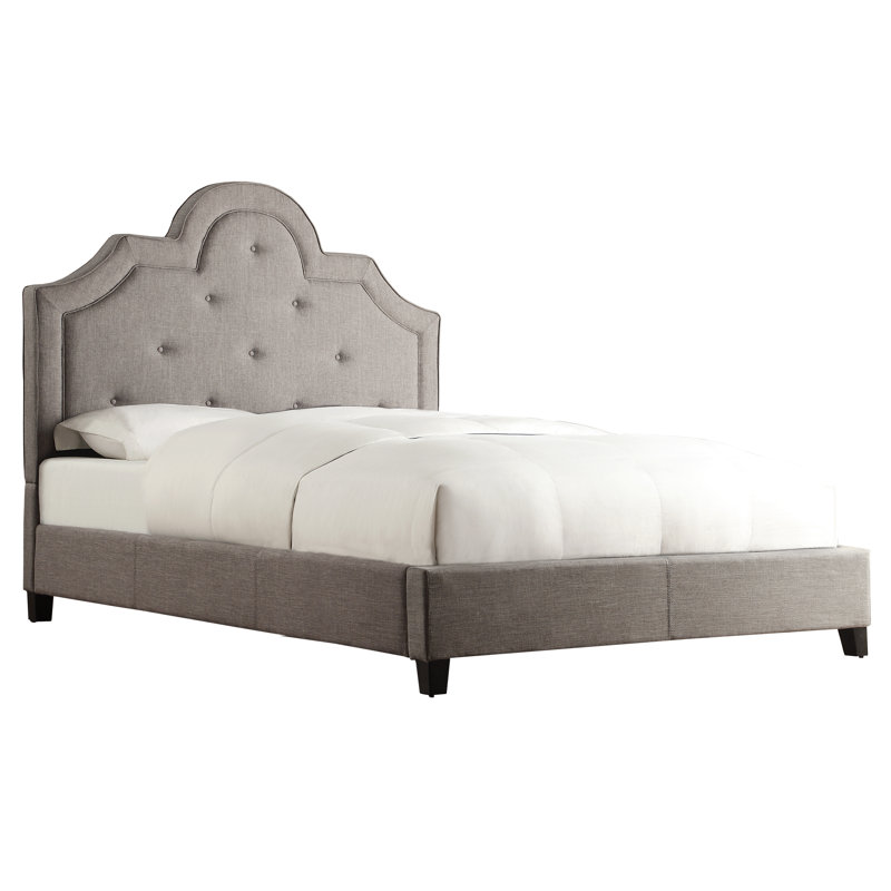 Londono Upholstered Bed, Light Gray, Full