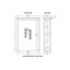 Armoire au-dessus de la toilette de 27 po x 9 po peu encombrante en bois blanc avec compartiment de rangement supérieur Dorset-1529126380-1529128260