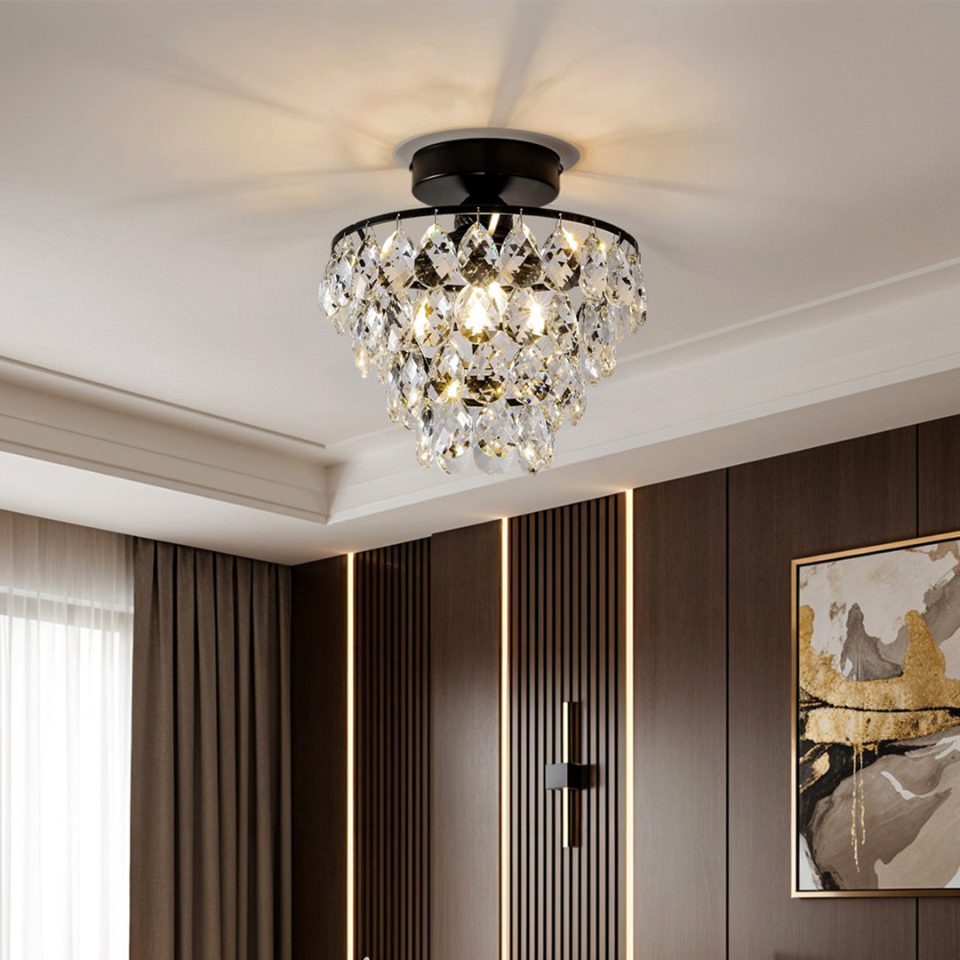 Crystal Semi Flush Mount