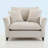 46.9" Oversized Armchair, Chenille Fabric, Comfy Chair And A Half Single Sofa With Pillow-964036406
