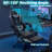 Easily Assembled Gaming Chair with Comfortable Reclining Backseat and Lumbar Support Massager-1345800655