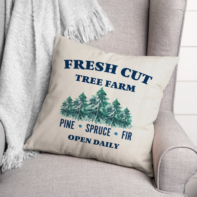  Housse et insert de coussin frais Fresh Tree Tree Farm