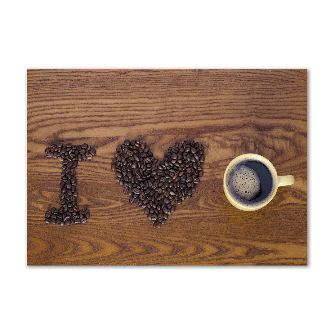 I Love Coffee - Kunstdrucke auf Leinwand - Wrapped Canvas