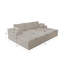 Siège de canapé modulaire 98,4 * 68,9 po, canapé rembourré et compressé pour le salon, la chambre à coucher, l’appartement, aucun assemblage requis, combinaison gratuite pour 4 PC, tissu en velours côtelé moelleux-1839774258