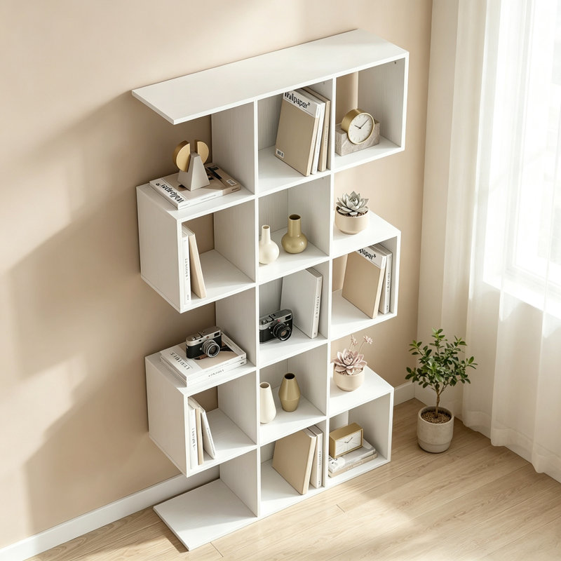 157.5 cm H x 80 cm W Bookcase, White