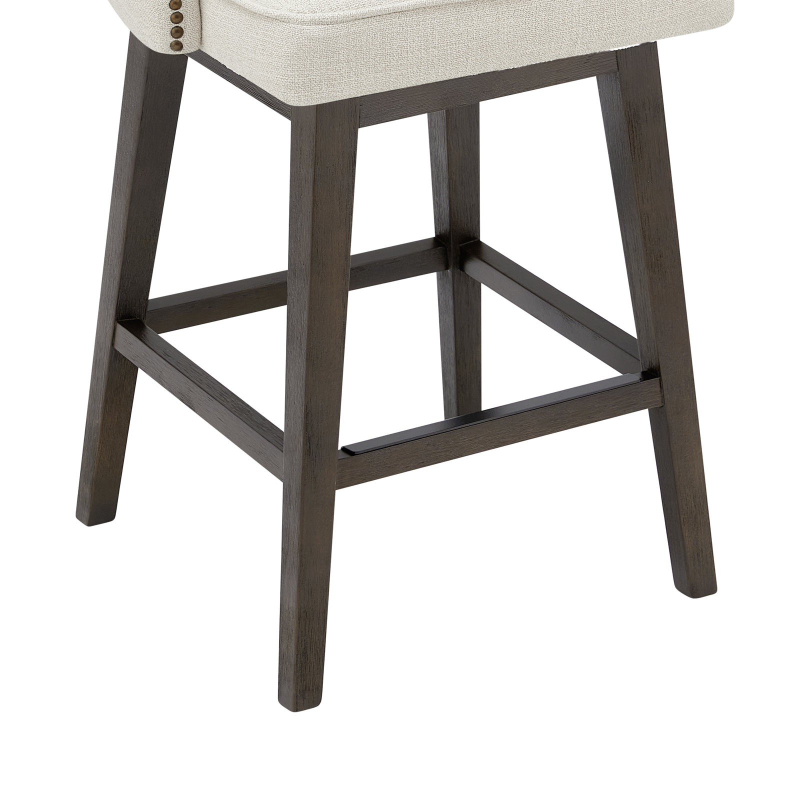 Caraline 30" Swivel Bar Stool, Counter Stool (26" Seat Height), Beige
